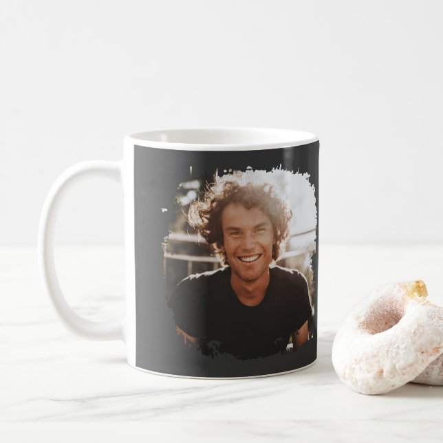 Mug Il l'a fait écriture moderne diplôme de photo (Avec donut)
