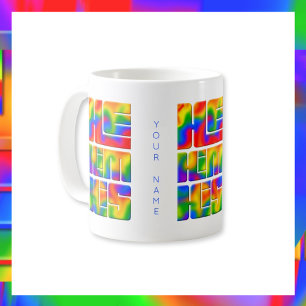 Mug Il Lui Ses Pronononounes Rainbow Tie Dye