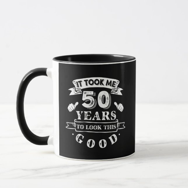 Mug Il m'a fallu 50 ans pour avoir cette allure 50e an (Gauche)