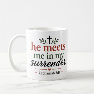 Mug Il Me Rejoint Dans Ma Soumission Réconfort Chrétie