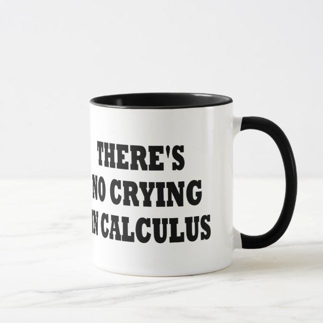 Mug IL Ne Y A AUCUN PLEURER DANS LE CALCUL (Droite)