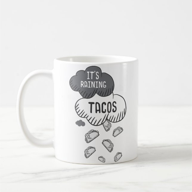 Mug Il Pleut Des Tacos Drôle Taco (Gauche)