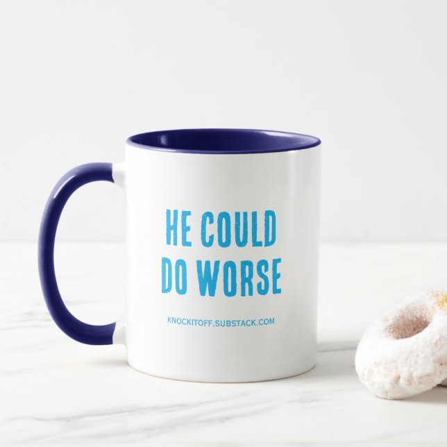 Mug Il pourrait faire pire (Avec donut)