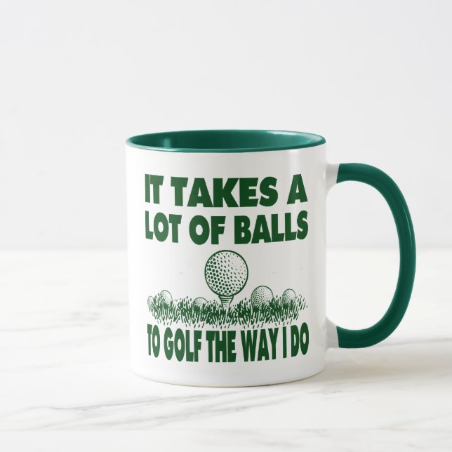 MUG IL PREND BEAUCOUP DE BOULES POUR JOUER AU GOLF (Droite)