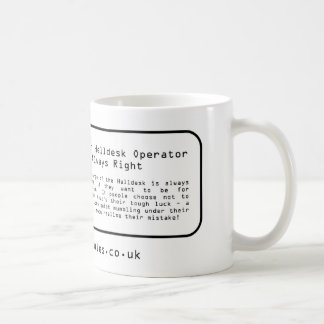 Mug IL règles de helpdesk
