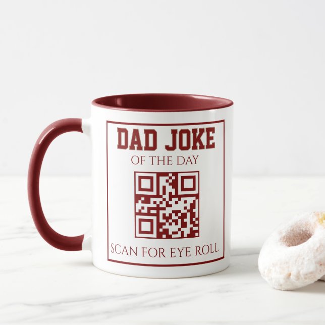 Mug il TQR Blague Papa RED-Tendances 2026 Top (Avec donut)