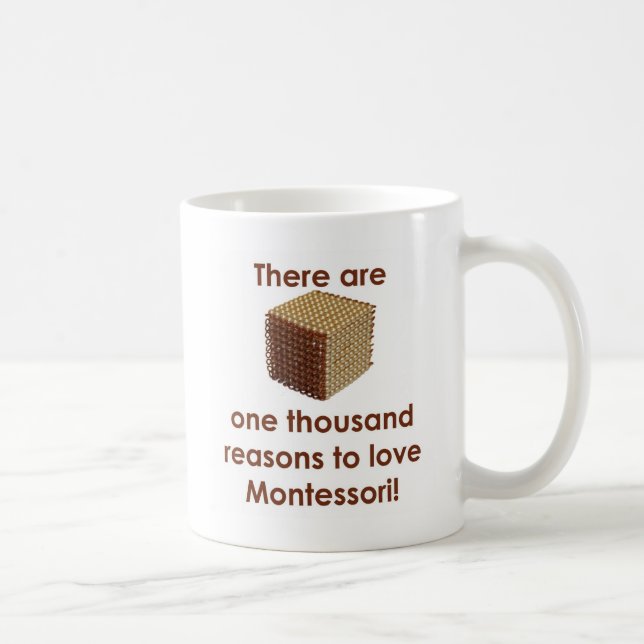 Mug Il y a 1000 raisons d'aimer Montessori (Droite)