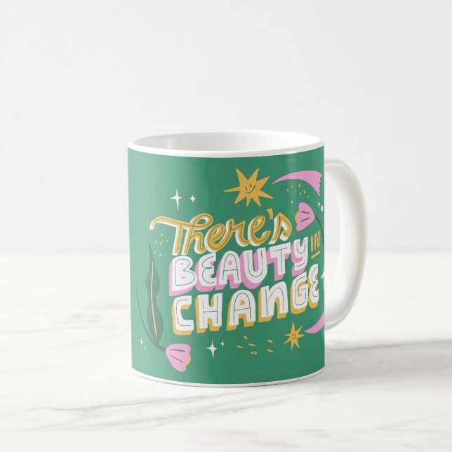 MUG IL Y A BEAUTÉ DANS LA LETTRE DE CHANGE PRINTEMPS (Devant droit)