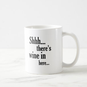 Mug Il y a citation drôle de vin dedans ici -