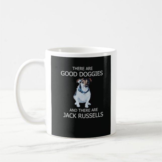 Mug Il y a de bons chiens et il y a Jack Russells (Gauche)