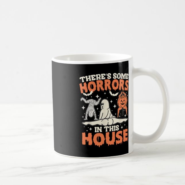 Mug Il y a des horreurs dans cette maison Citrouille G (Droite)