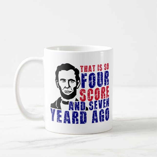 Mug Il y a quatre points et sept ans (Gauche)
