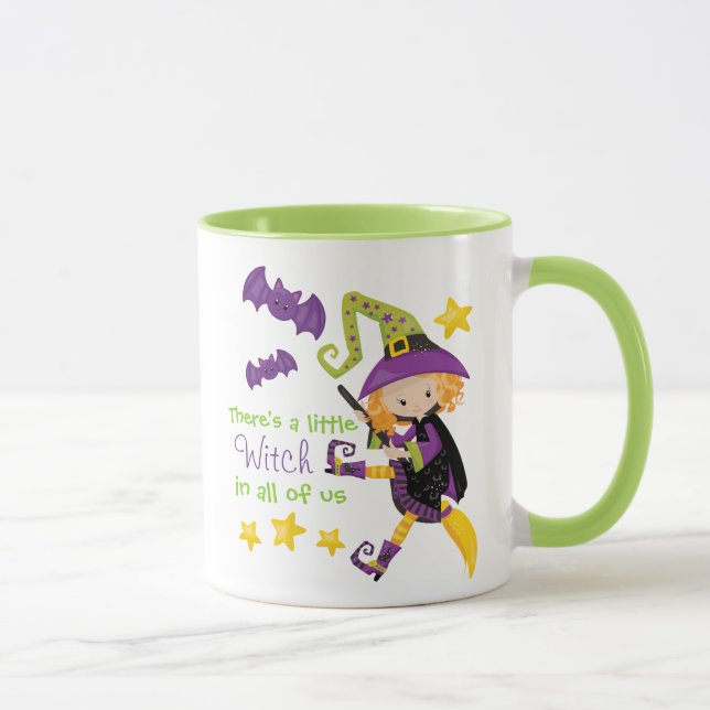 Mug Il y a une petite sorcière Halloween (Droite)