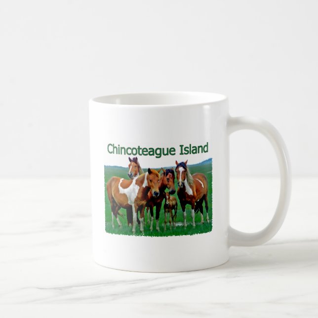 Mug Île de Chincoteague (poneys) (Droite)