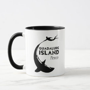 Mug Île de Guadalupe Mexique Plongée avec requins