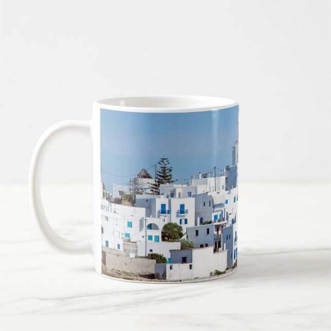 Mug Île de paros avec le village de naoussa (Gauche)
