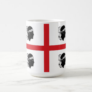 Mug île de région de l'Italie de drapeau de la