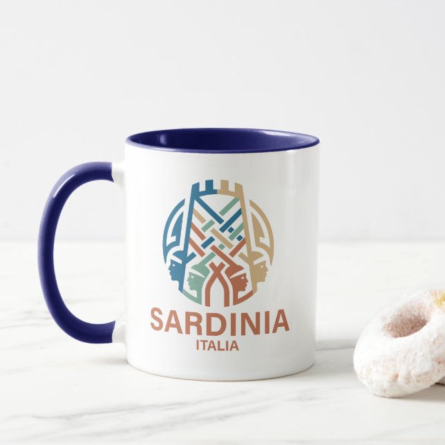 Mug Île de Sardaigne Italie (Avec donut)