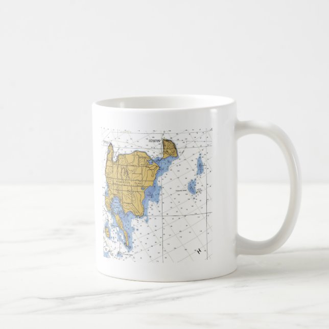 Mug Île de Washington, diagramme nautique de WI (Droite)