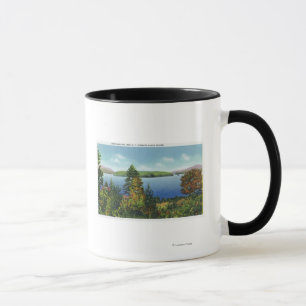 Mug Île d'Eagle et vue inférieure de lac Saranac