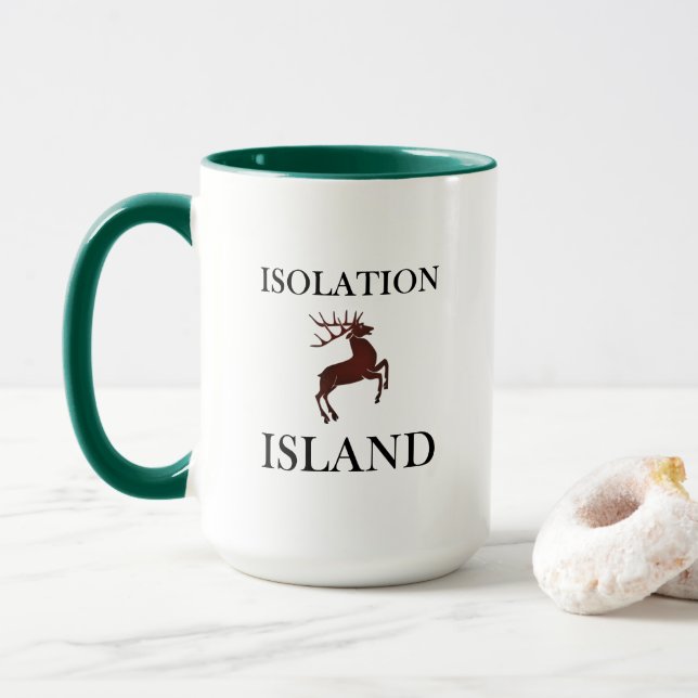 Mug Île d'isolement (Avec donut)