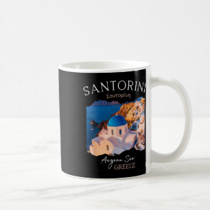 Mug Île grecque Santorin Grèce Oia Village Blue Chu