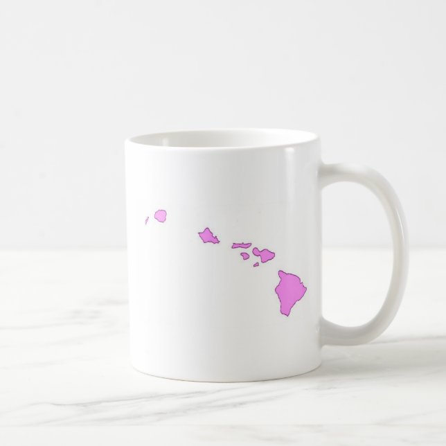 Mug île hawaïenne rose (Droite)
