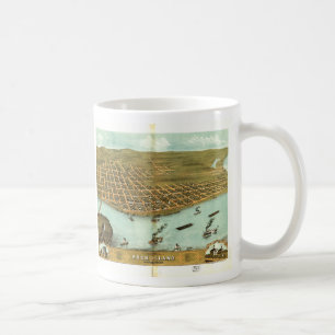 Mug Île le comté de Rock Island l'Illinois (1869) de