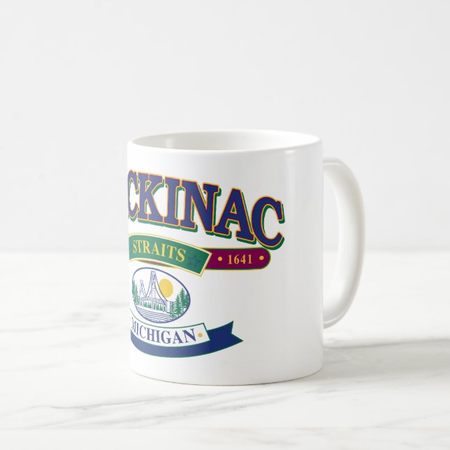 Mug Île Mackinac - Les détroits (Devant droit)
