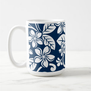 MUG ÎLE PLUMERIA (BLEU FONCÉ)