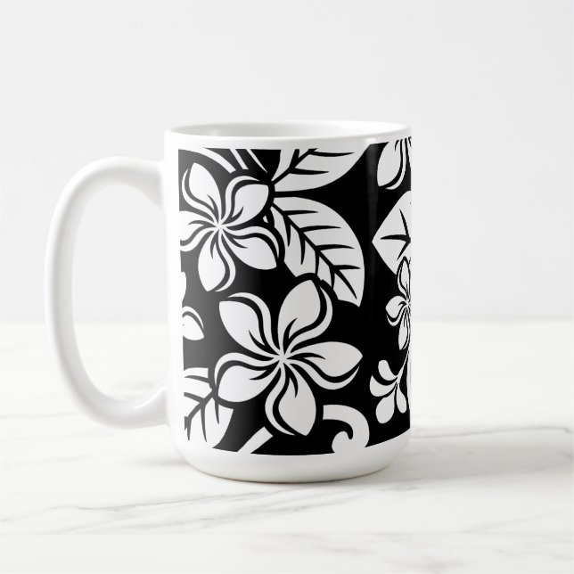 MUG ÎLE PLUMERIA (NOIR) (Gauche)