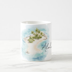 Mug Île tropicale Hawaï Aloha