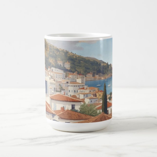 Mug Îles Baléares Voyage Vintage Français (Centre)
