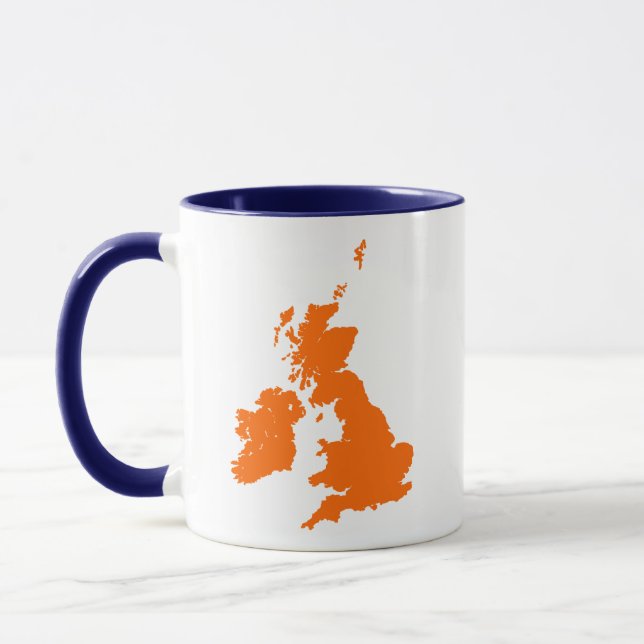 Mug Îles britanniques - Orange (Gauche)