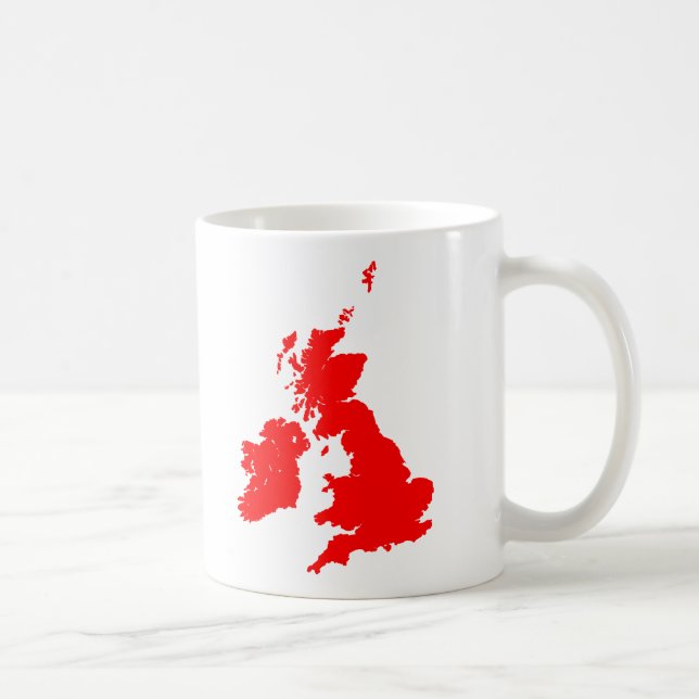 Mug Îles britanniques - Rouge (Droite)