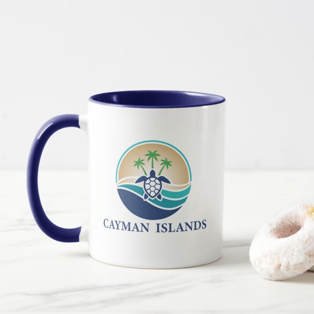 Mug Îles Caïmans Caraïbes (Avec donut)