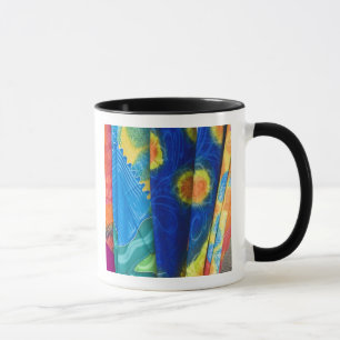 Mug Îles Cook, Rarotonga. Tissu batik Punanga Nui