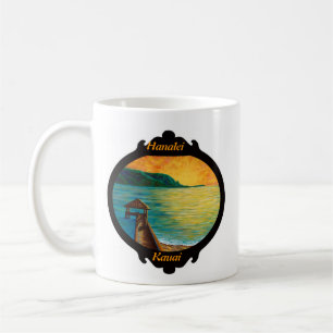 Mug Îles de w/Hawaii "de pilier de Hanalei"