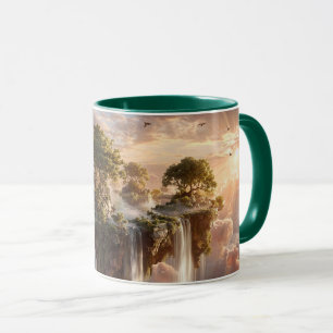 Mug Îles flottantes surréalistes avec cascades