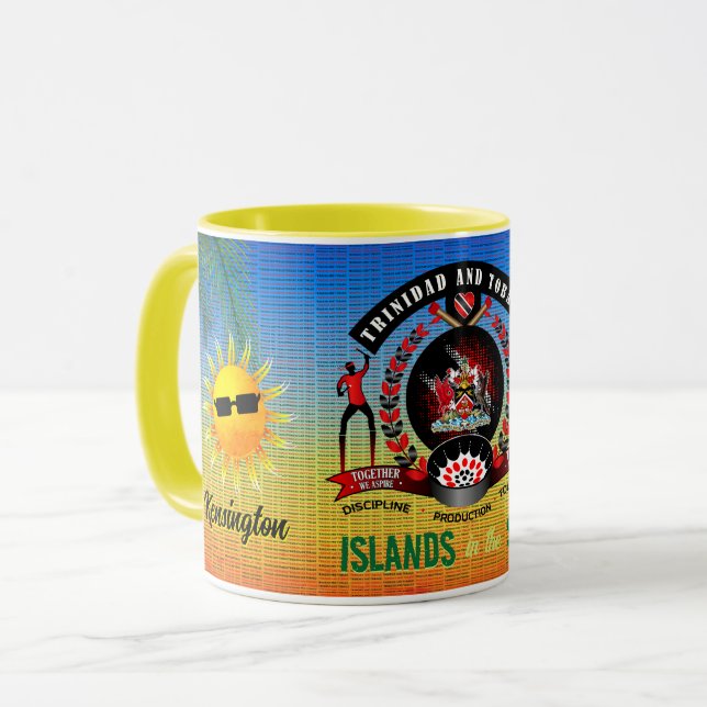Mug Îles sous le soleil Souvenir de Trinbago (Devant gauche)