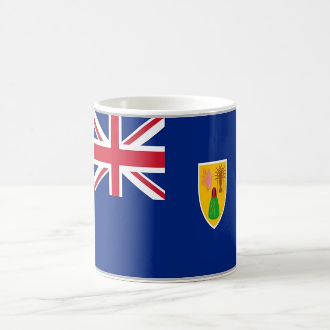 Mug Îles Turques et Caïques - Drapeau - (Centre)