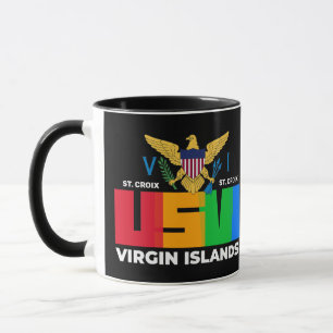 Mug Îles Vierges américaines Sainte-Croix USVI Tropica