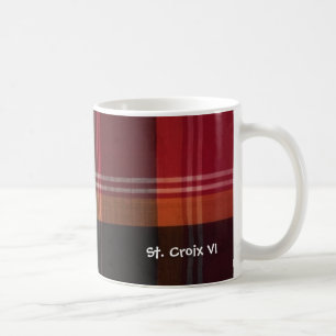 Mug Îles Vierges américaines St. Croix USVI Madras Mot
