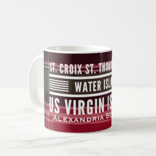 Mug Îles Vierges américaines USVI Caraïbes Madras Pers