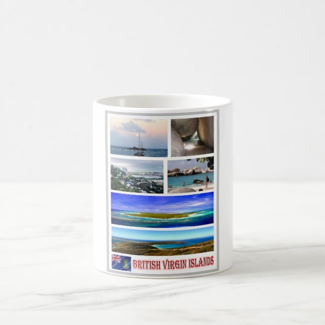 Mug Îles Vierges britanniques - Mosaic - (Centre)
