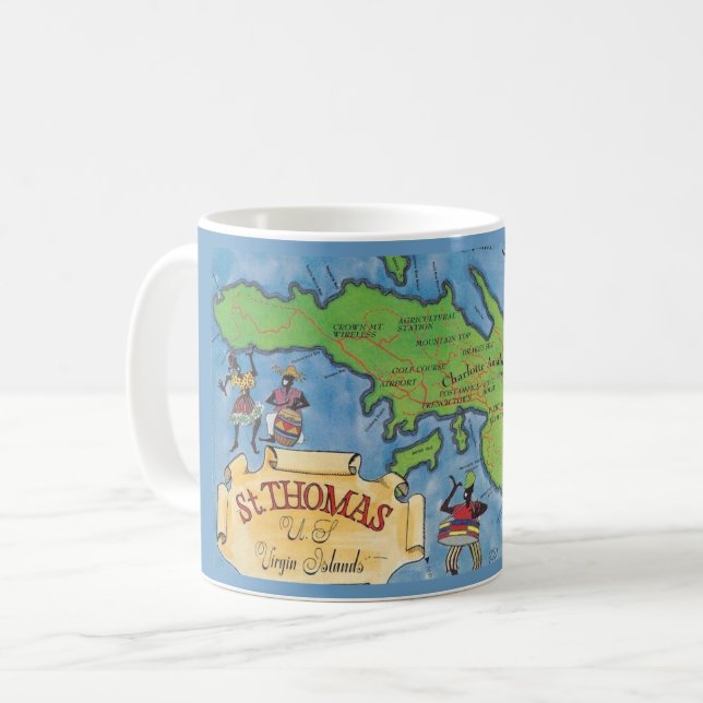 Mug Îles Vierges Saint-Thomas (Devant gauche)