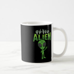 Mug ILL Alien ASL Gesture mains sourdes Perte d'auditi