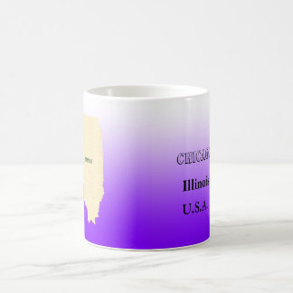 Mug - Illinois State Mug avec la ville