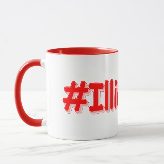 Mug "#Illinoisan " Joli design. Commandez dès maintena (Gauche)