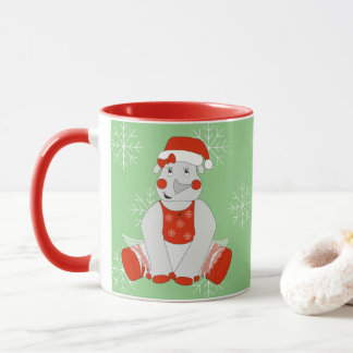 Mug illusima Ballerina Rhino Noël Snowflakes